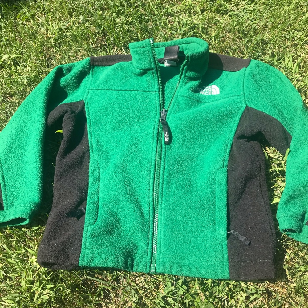 Kids Green Northface Jacket 5T